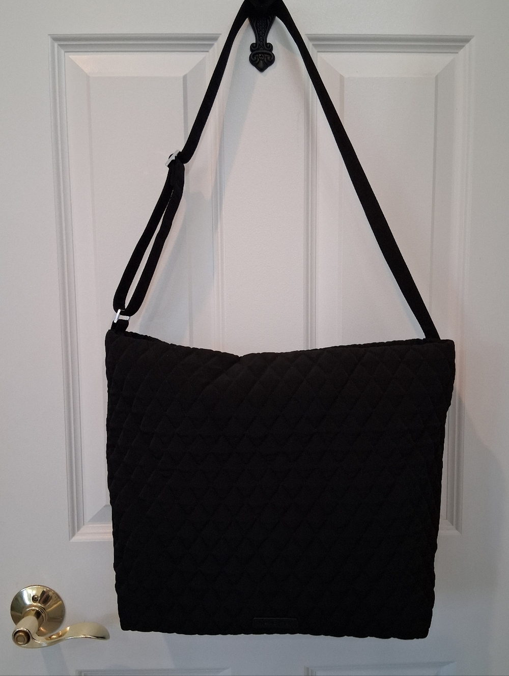 Vera Bradley Black Quilted Crossbody Shoulder Bag